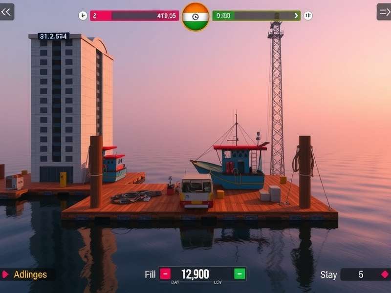 Mangalore Dock Ruler gameplay screenshot showing port management interface